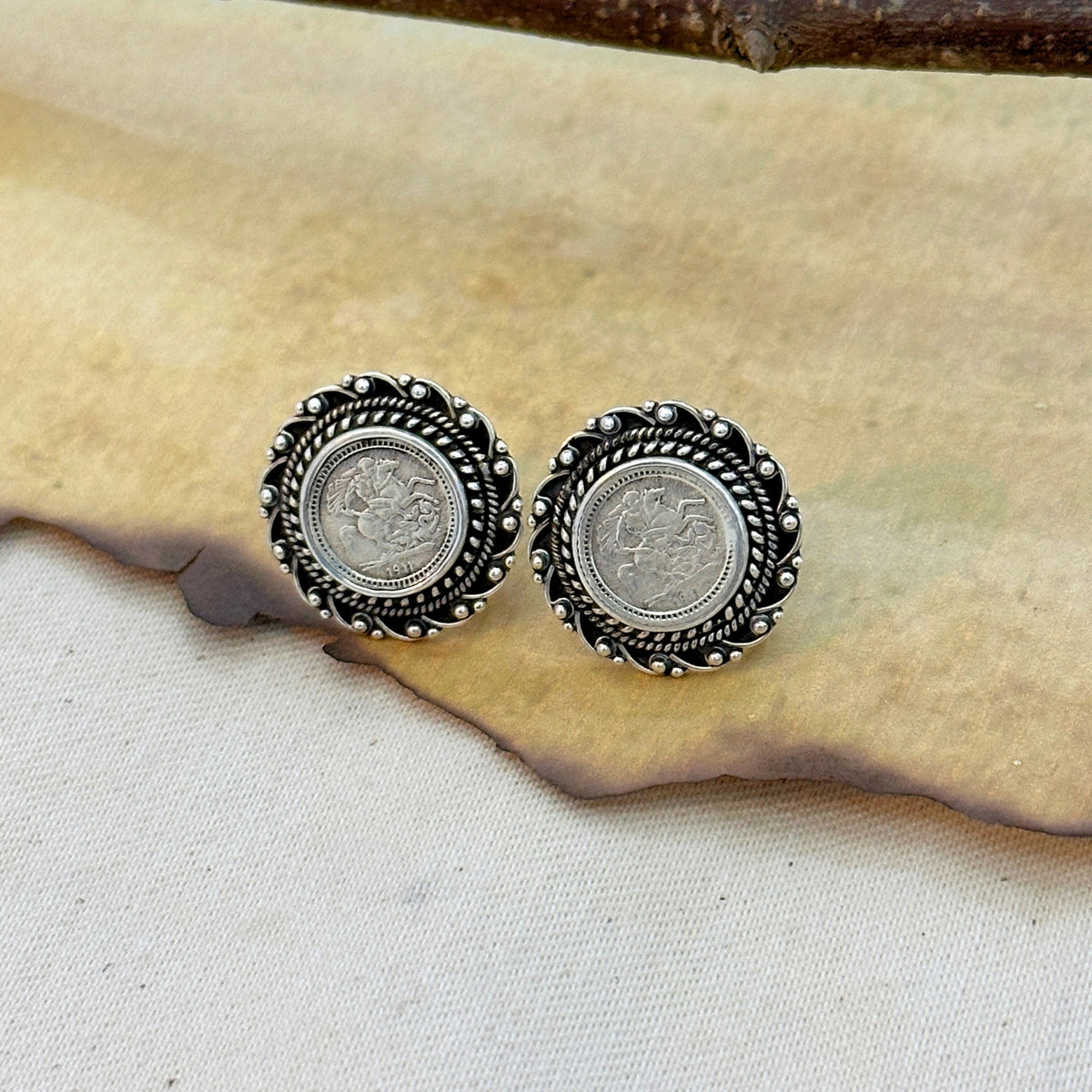 Eklavya Traditional Silver 925 Earrings