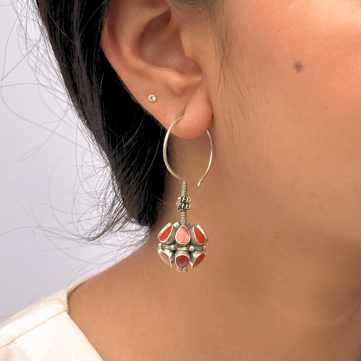 Daiwik Traditional Silver 925 Earrings