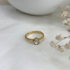 Alina 18K Gold Plated Silver 925 Diamond Ring