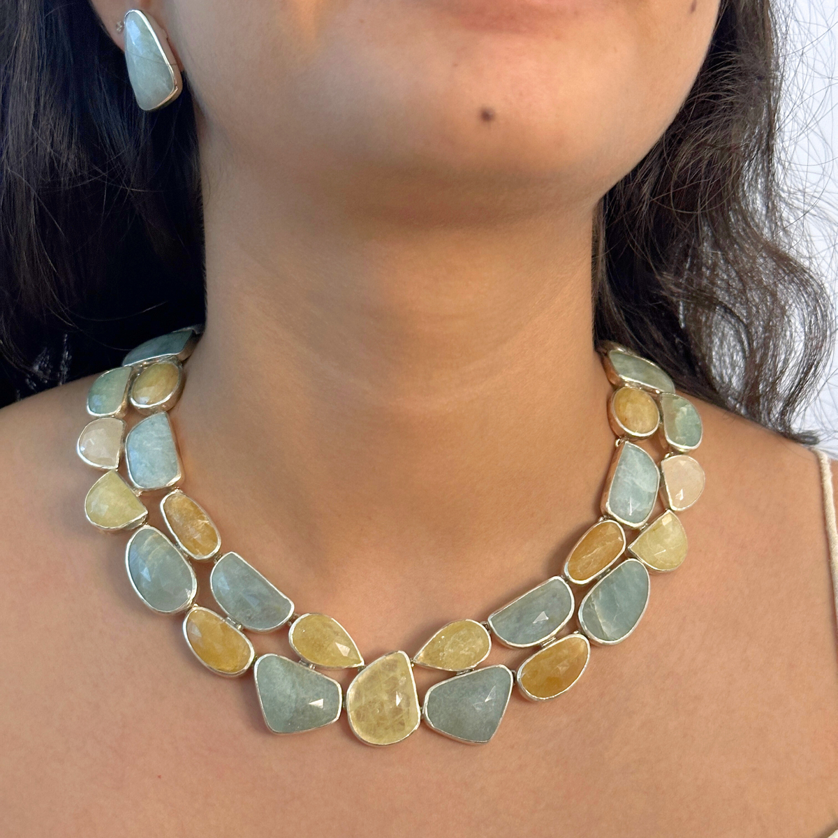 Evara Sapphire Silver 925 Necklace