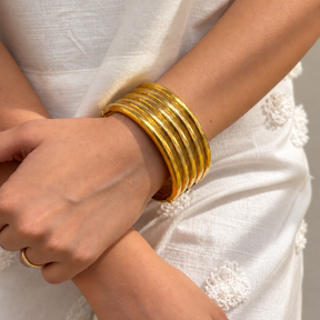Aurelia Gold Plated Silver 925 Bangle