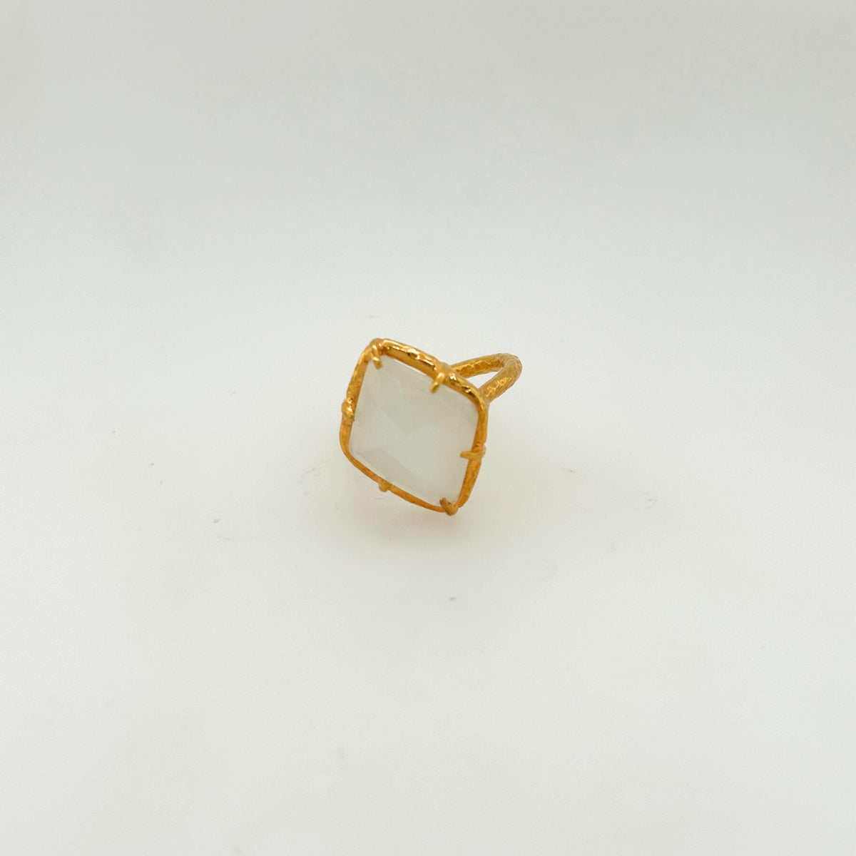 Electra Moonstone Gold Plated Silver 925 Ring