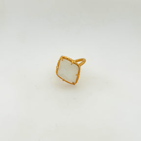 Electra Moonstone Gold Plated Silver 925 Ring