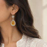 Saia Silver 925 Oxidised Drop Earrings