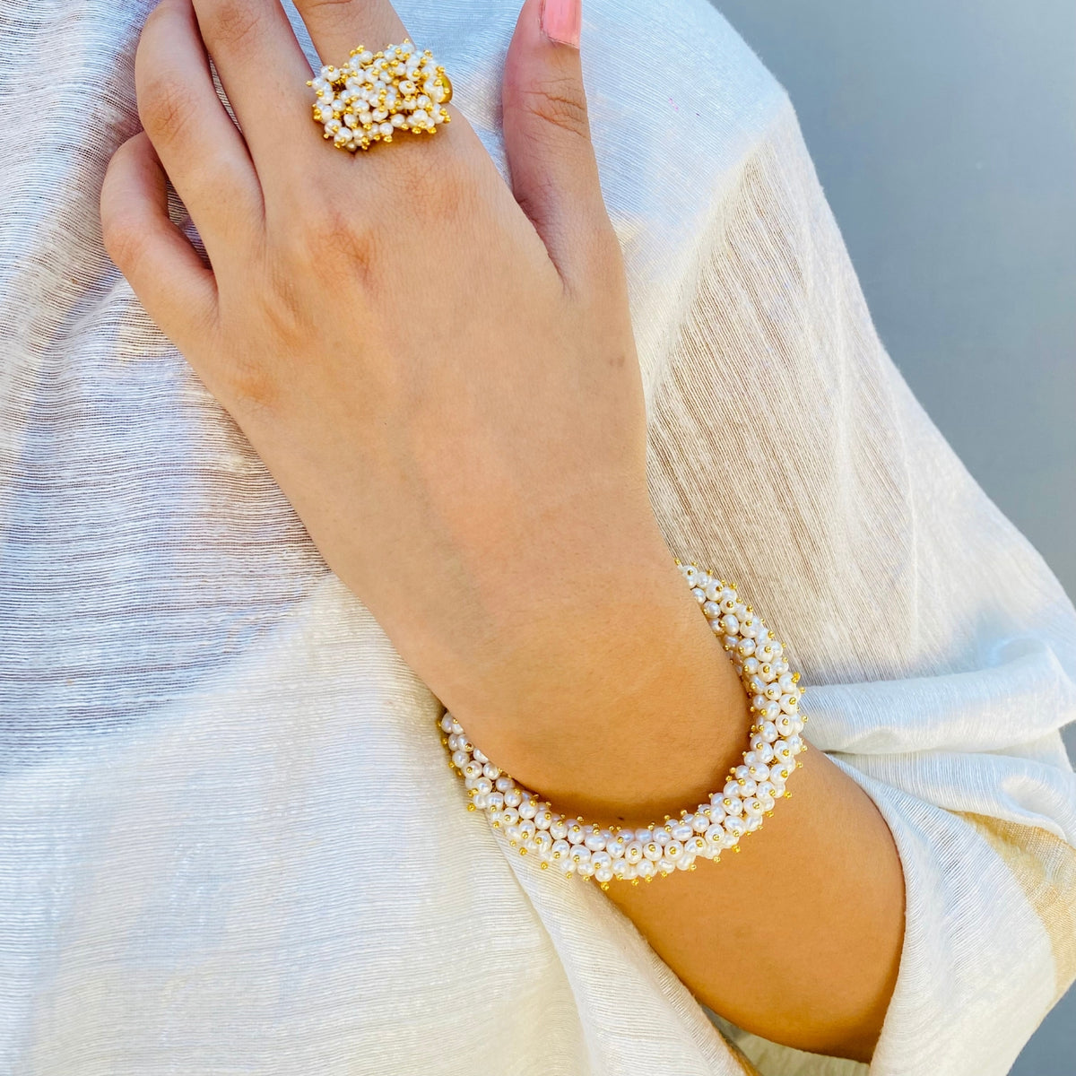 Tanishka Pearl Bracelet