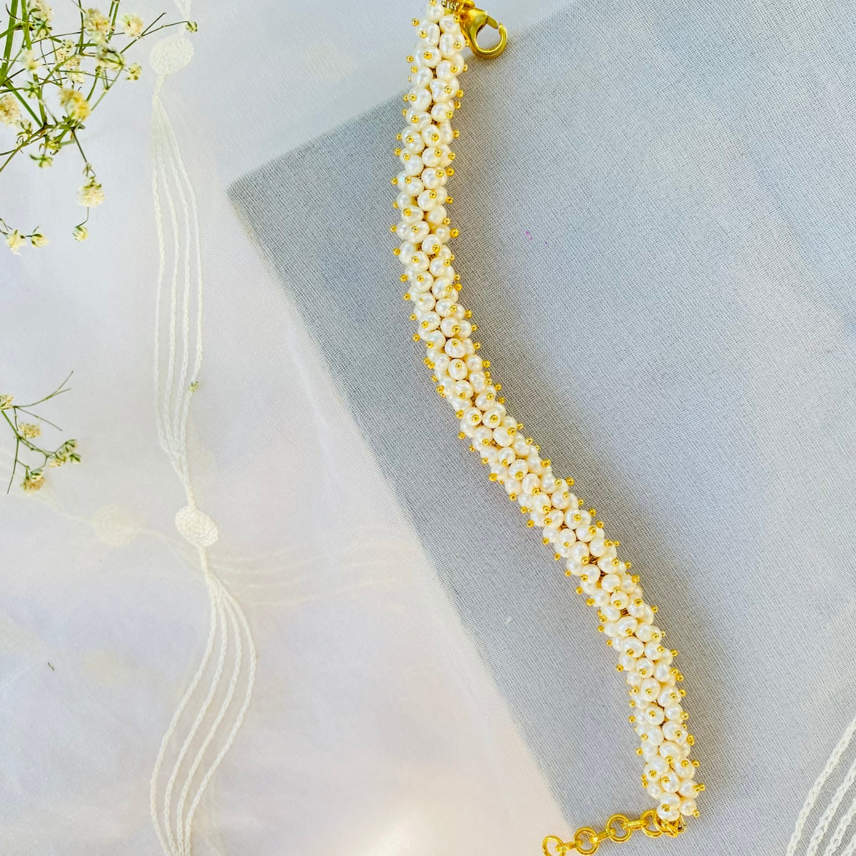 Tanishka Pearl Bracelet
