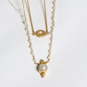 Smiggle Pearl 18K Gold Plated Silver 925 Necklace