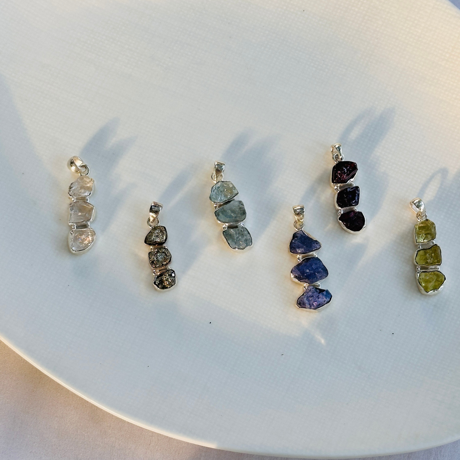 Orelia Multi stone Silver 925 Pendant