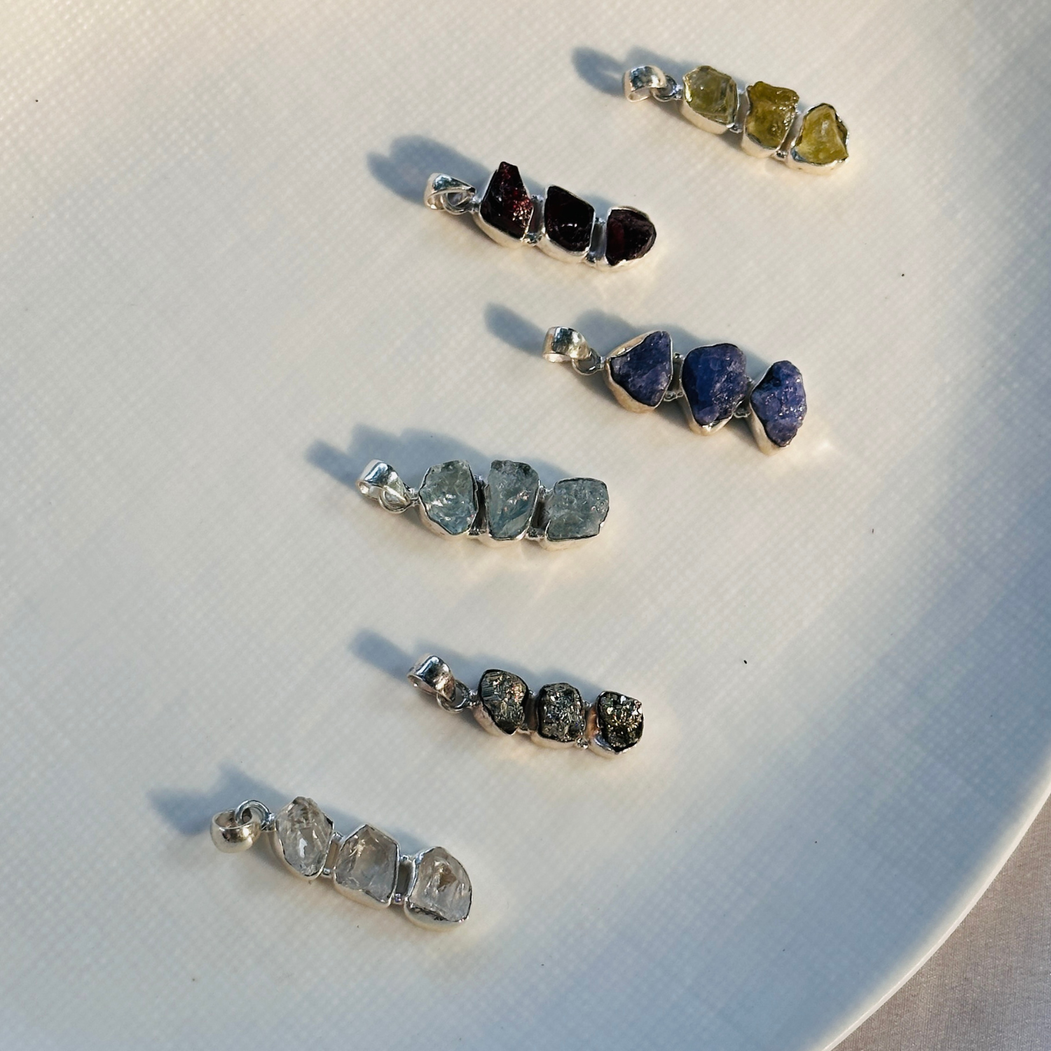 Orelia Multi stone Silver 925 Pendant