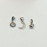 Celestial Set of 3 Silver 925 Kids Pendants