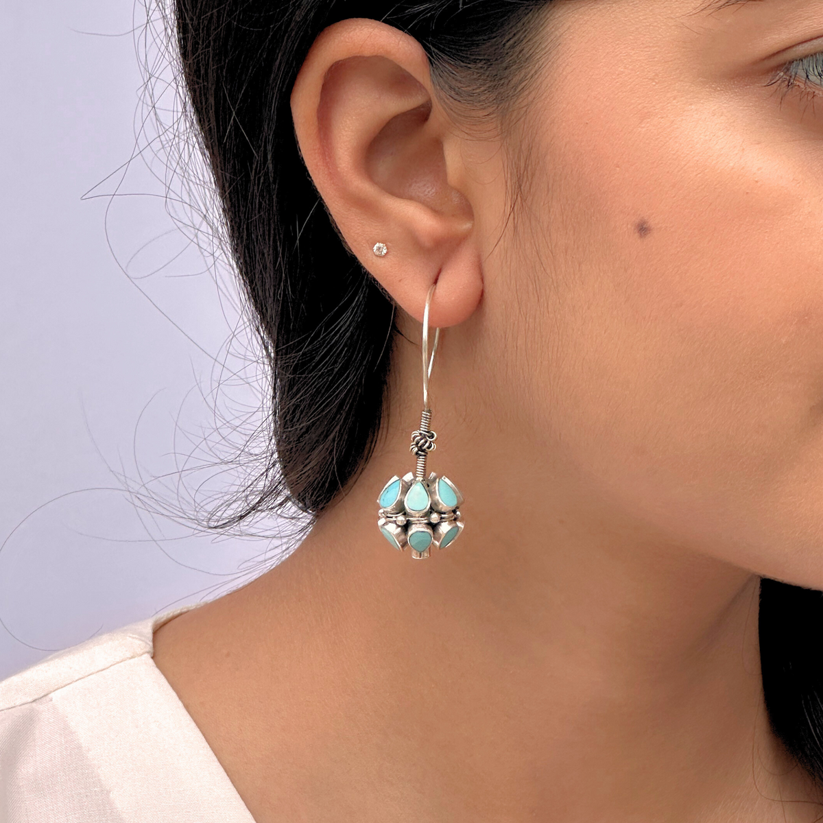 Daiwik Traditional Silver 925 Earrings