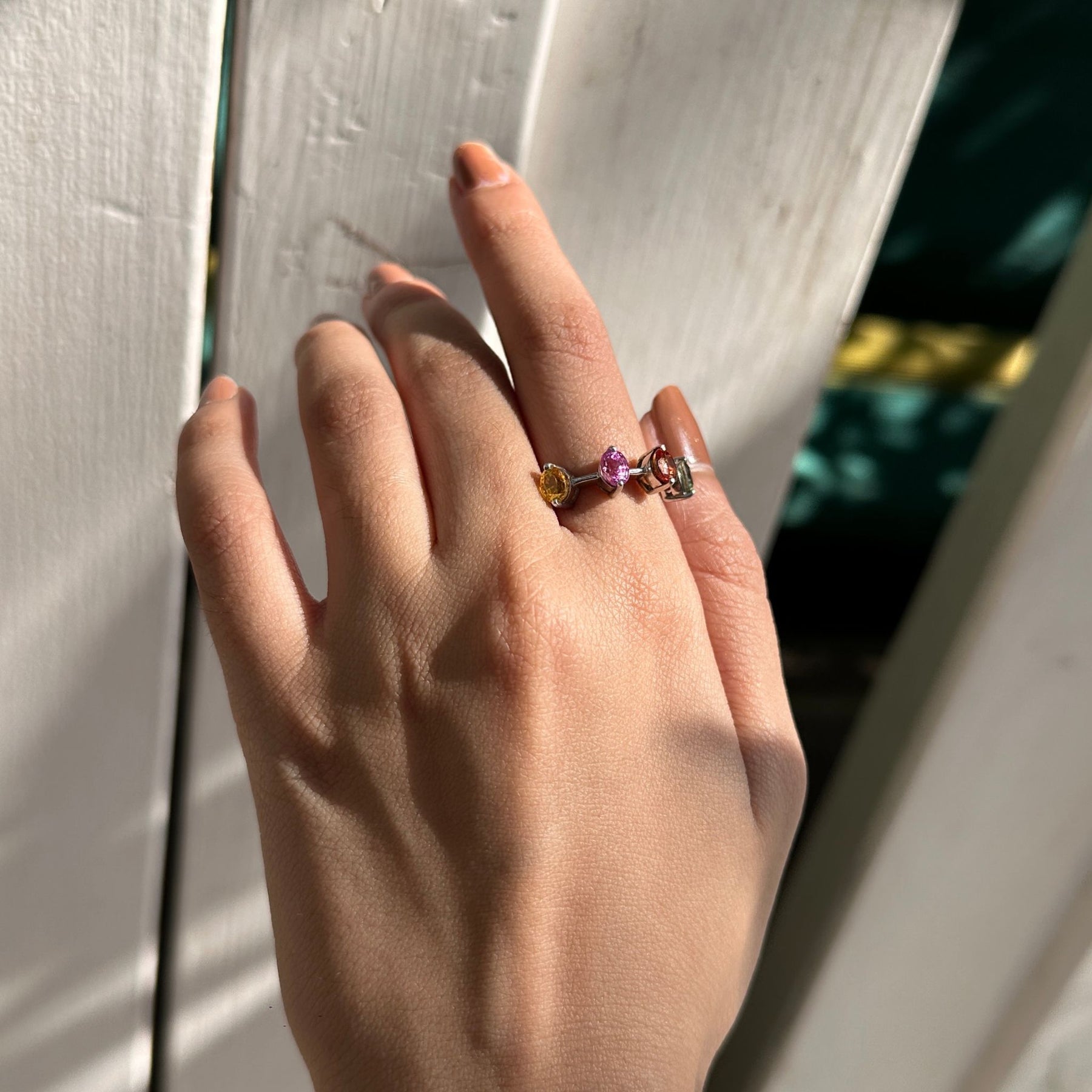 Zinni Multi Sapphire Silver 925 Ring