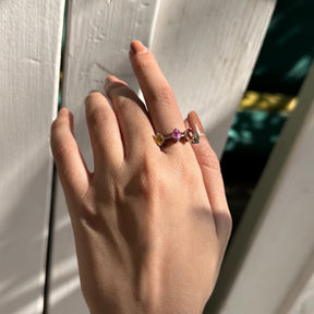 Zinni Multi Sapphire Silver 925 Ring