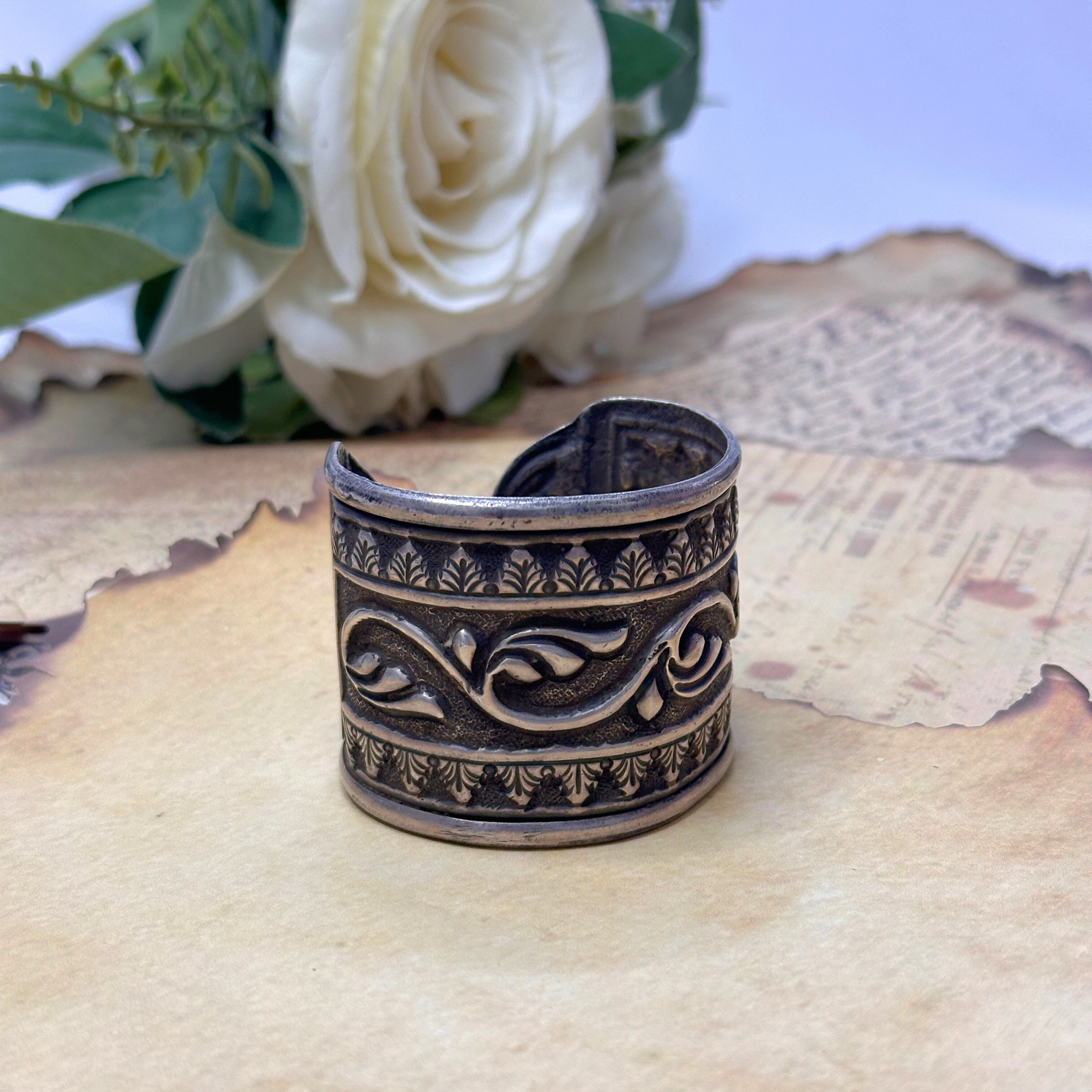Kashvi Traditional Silver 925 Cuff Bangle