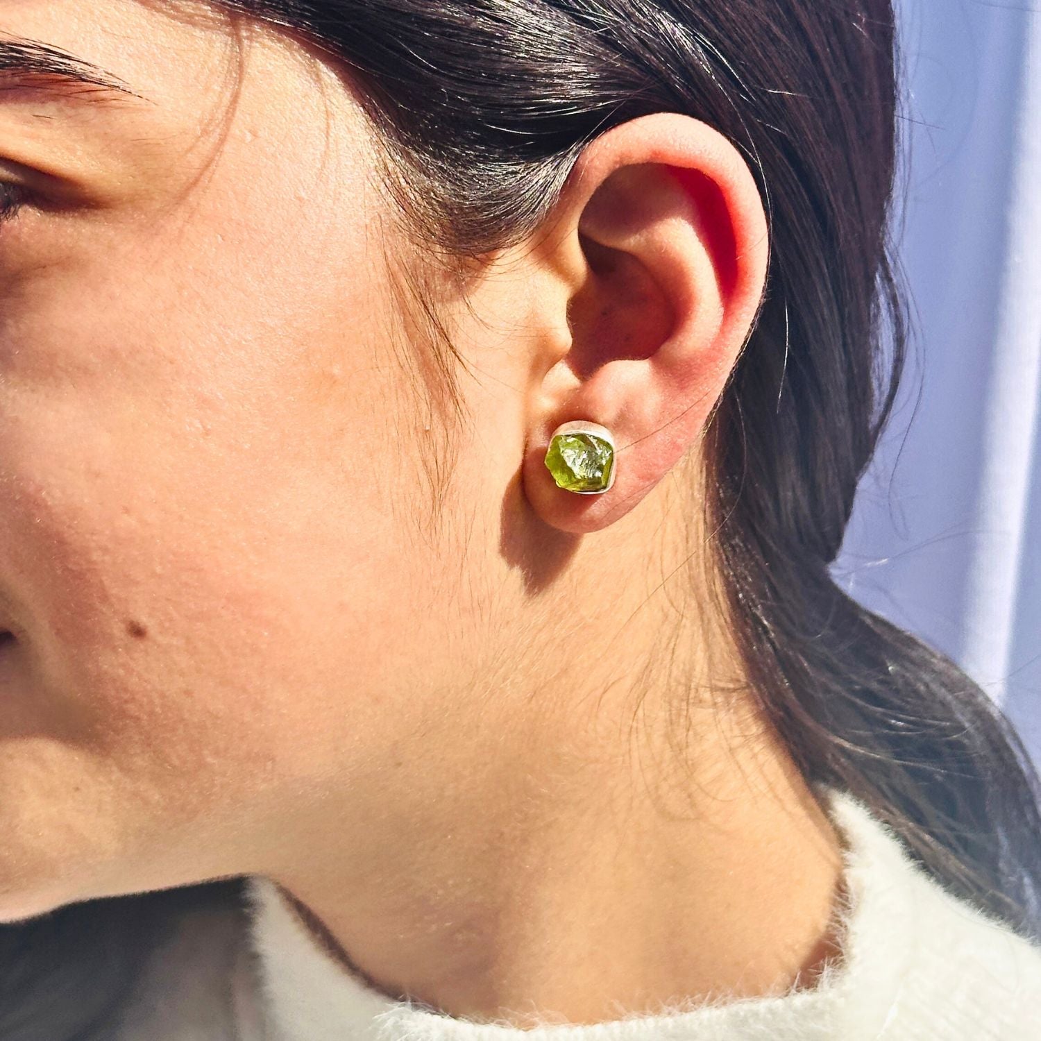 Eun Peridot Silver 925 Earrings