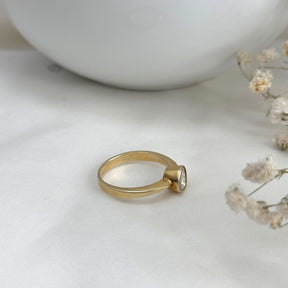 Alina 18K Gold Plated Silver 925 Diamond Ring