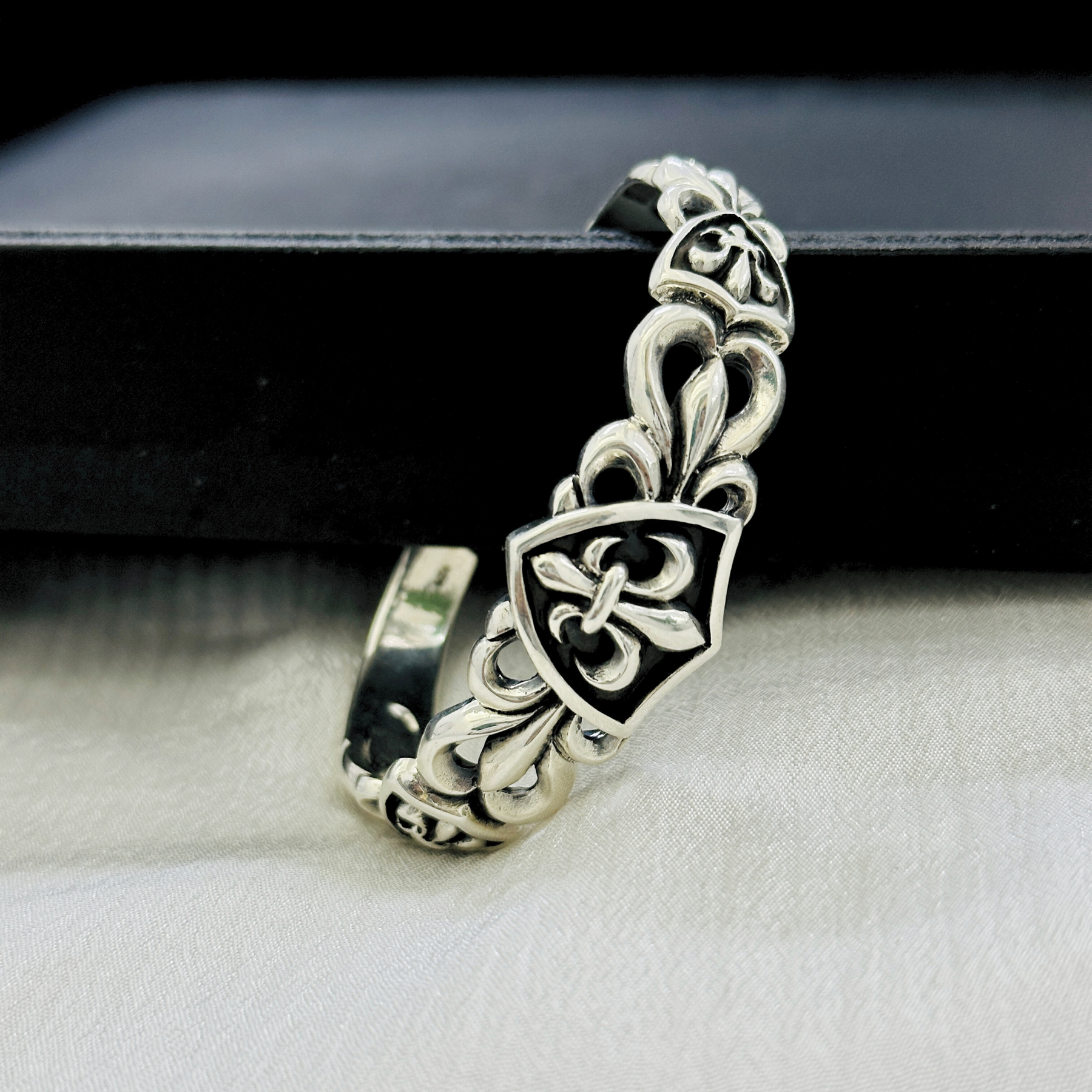 Avery Silver 925 Men's Cuff Bracelet