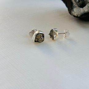 Ena Gun Metal Silver 925 Earrings