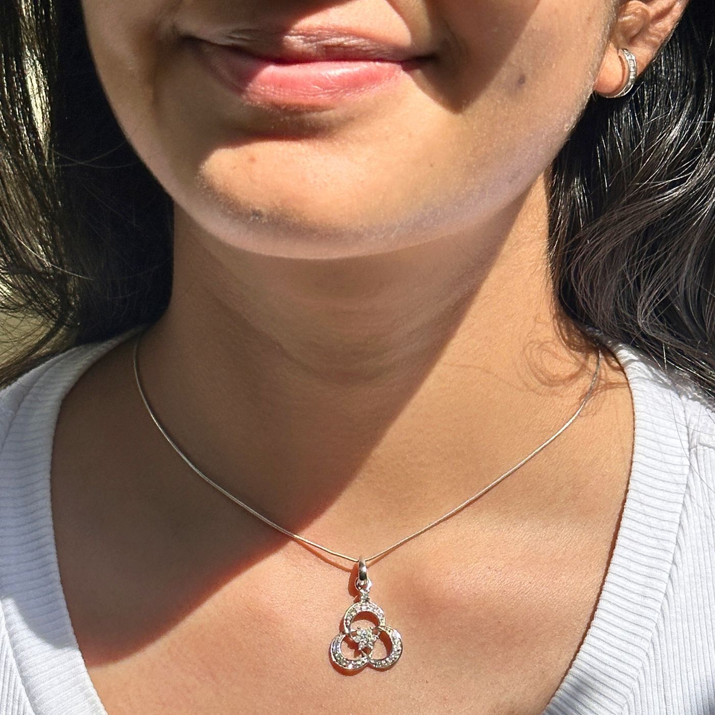 Rosalie Silver 925 Diamond Pendant