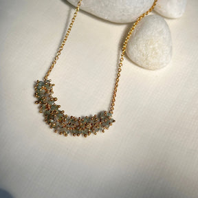 Oryn Aquamarine 18K Gold Plated Silver 925 Necklace