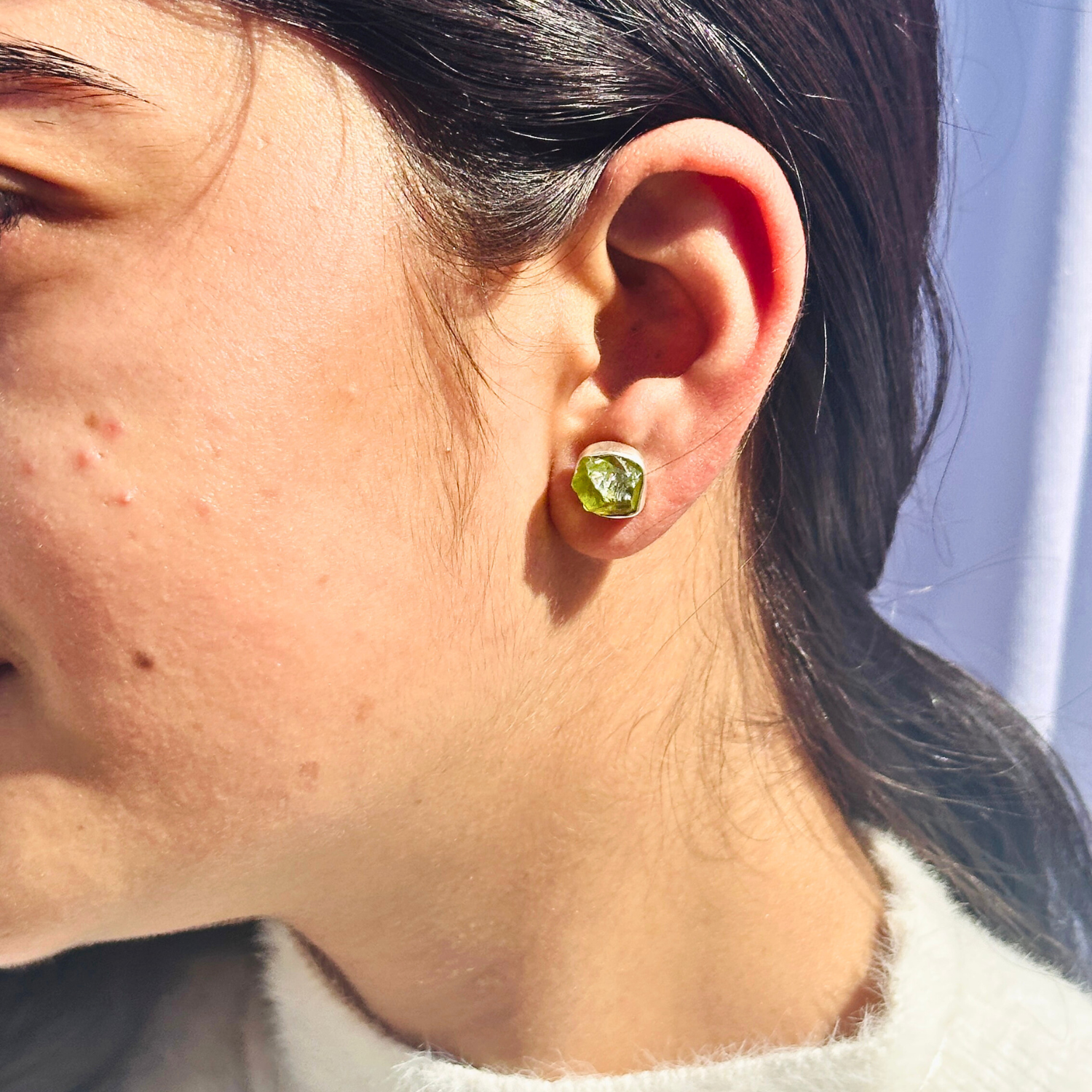 Eun Peridot Silver 925 Earrings