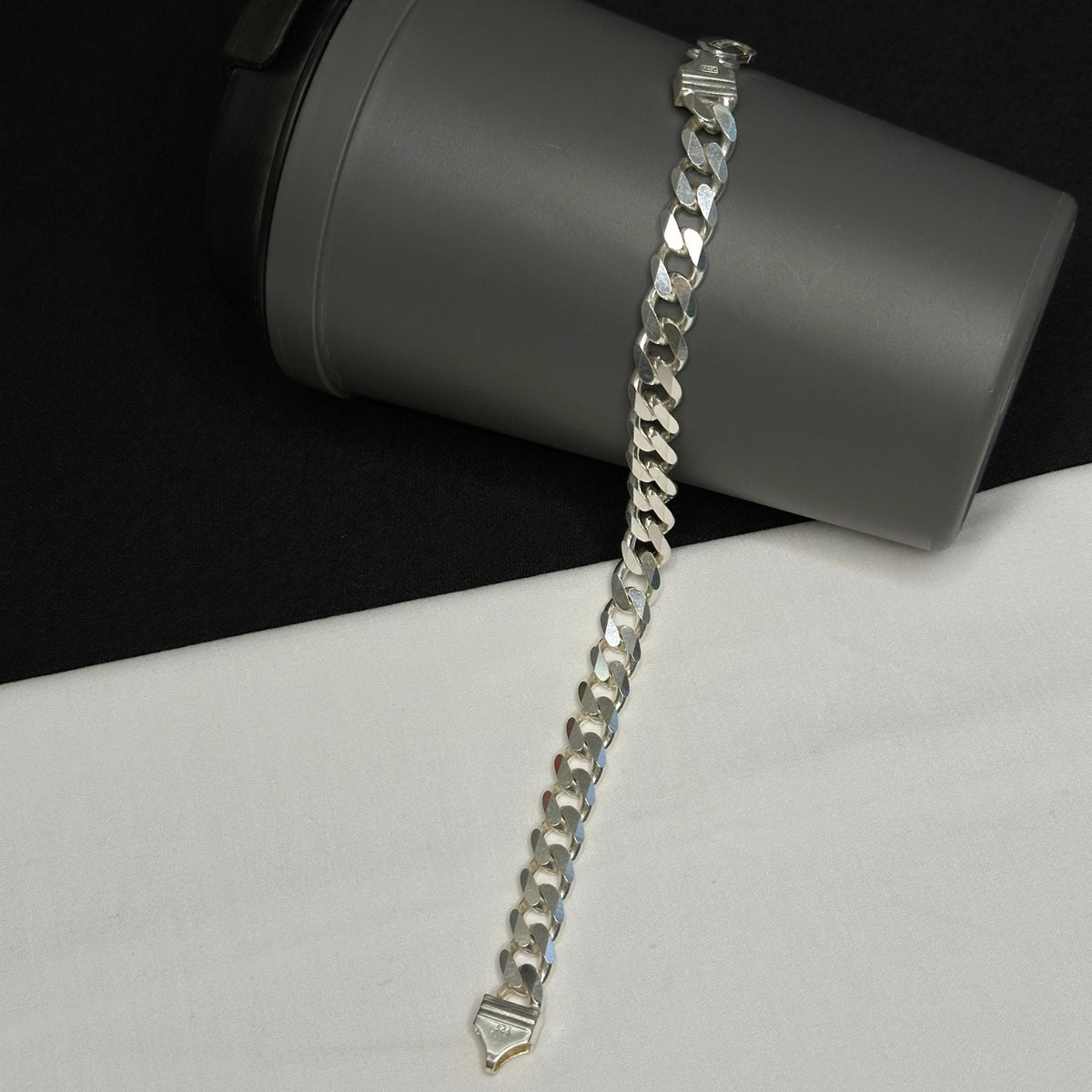 Thick Cuban Silver 925 Men's Bracelet