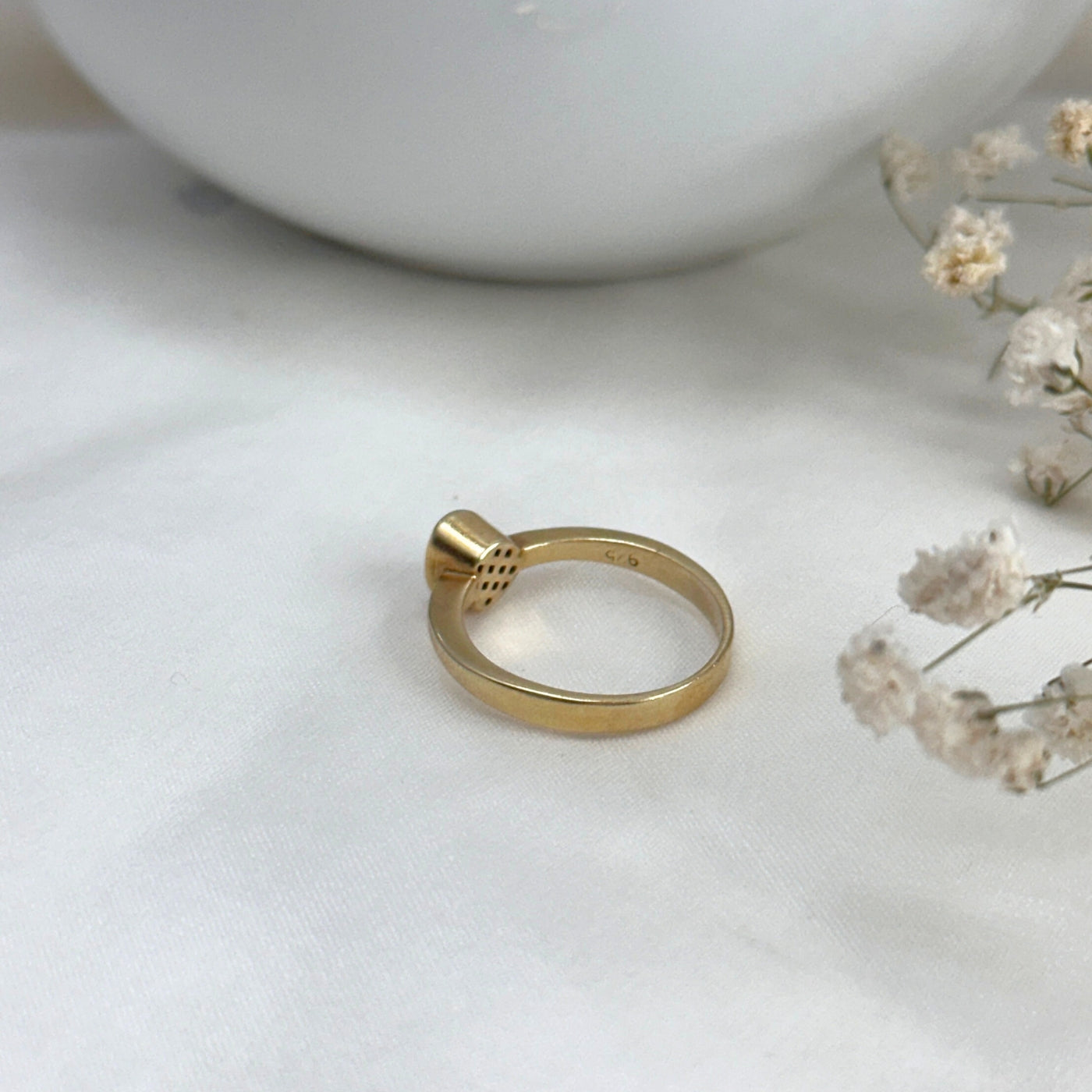 Alina 18K Gold Plated Silver 925 Diamond Ring