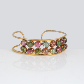 Brigdet Tourmaline Colorstone 18K Gold Plated Silver Bracelet