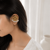 Kenay 18K Gold Plated Silver 925 Pearl Earcuffs