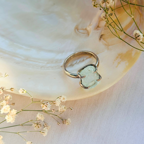 Sole Aquamarine Silver 925 Ring