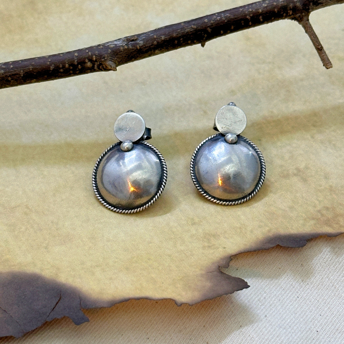 Devyan  Traditional Silver 925 Earrings