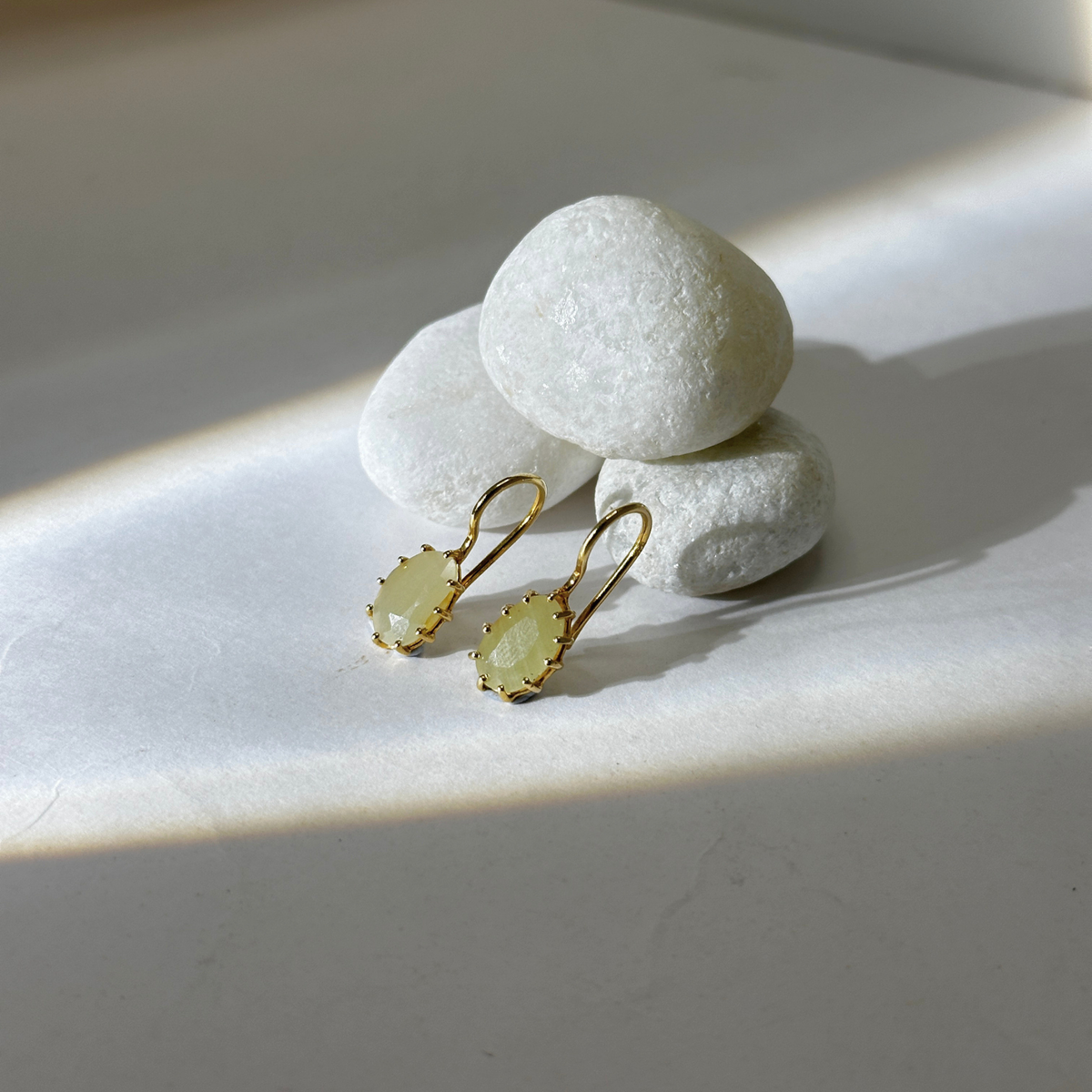 Sio Sapphire 18k Gold Plated Silver 925 Earrings