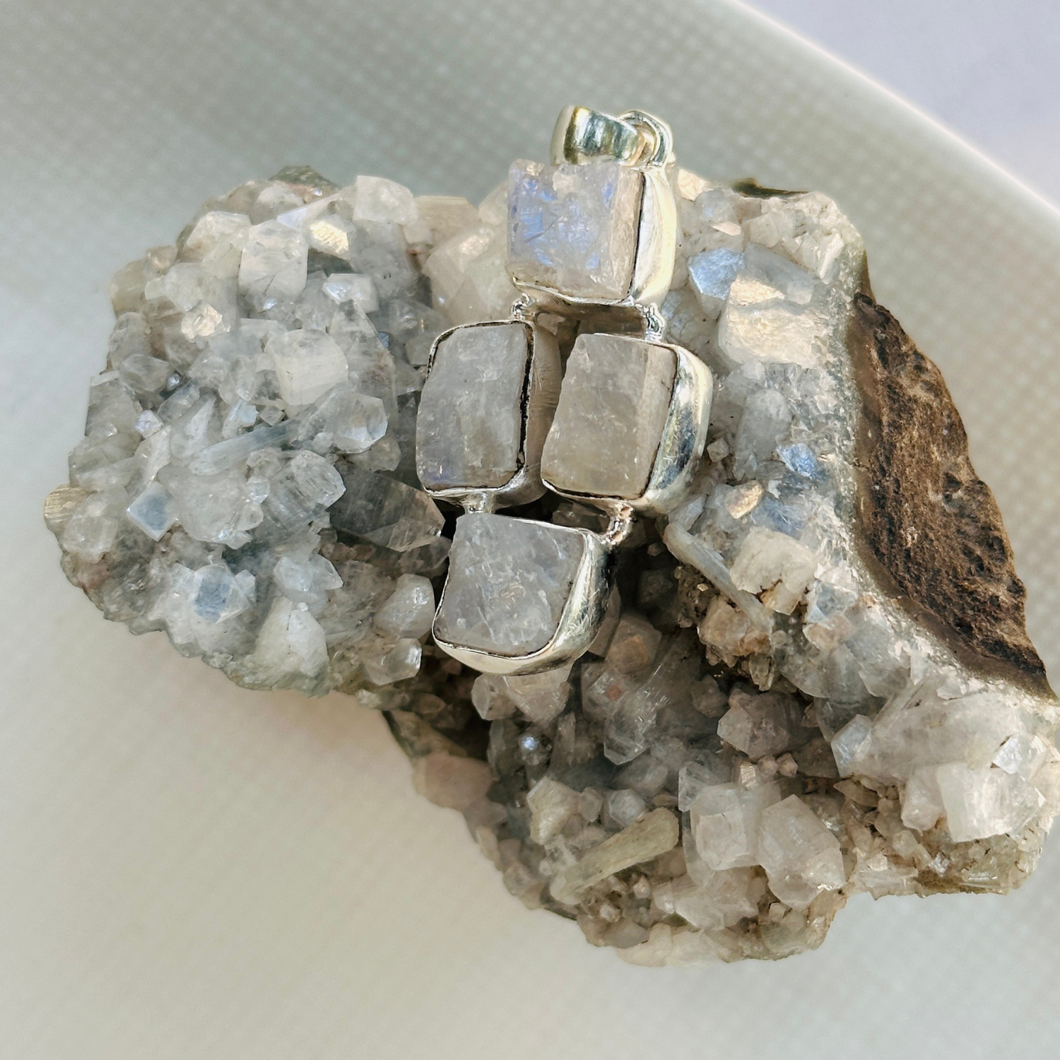 Lumi Rainbow Moonstone Silver 925 Earrings