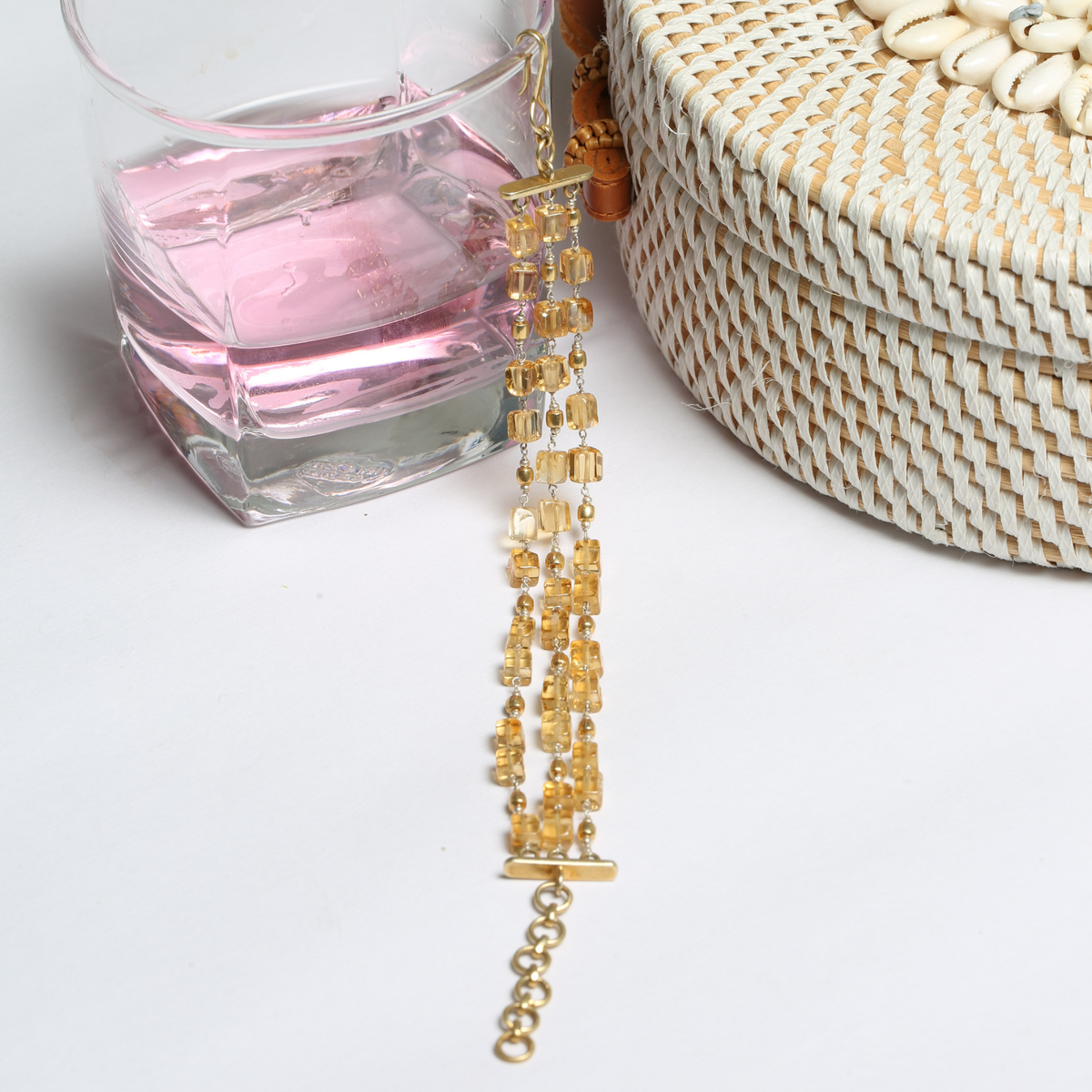 Shream Citrine 18K Gold Plated Silver 925 Bracelet