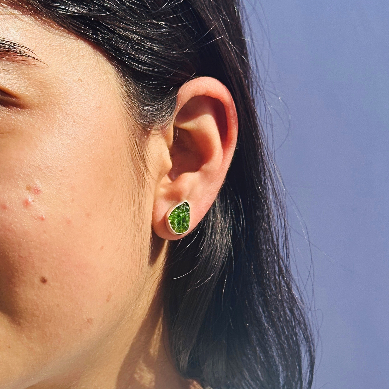 Nuri Peridot Silver 925 Earrings