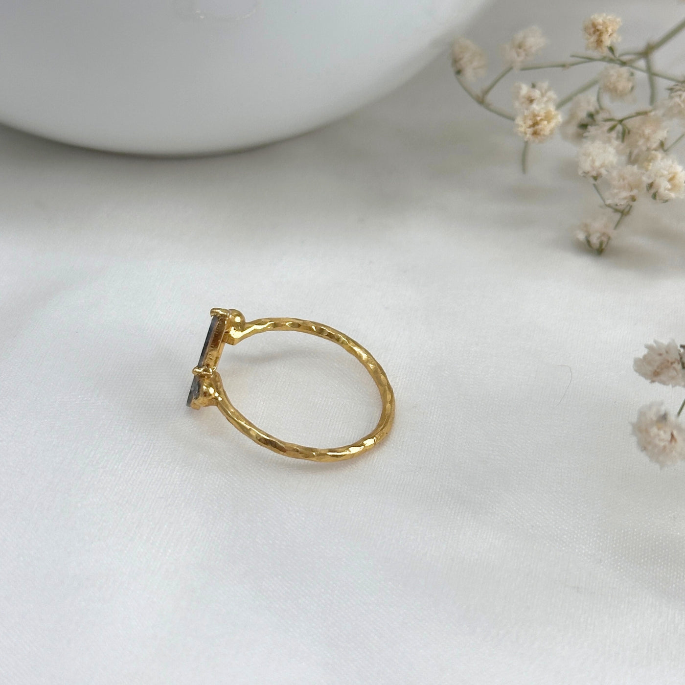 Solis Diamond Gold Plated Silver 925 Ring