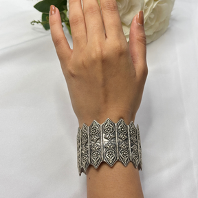 Adra Traditional Silver 925 Cuff Bangle