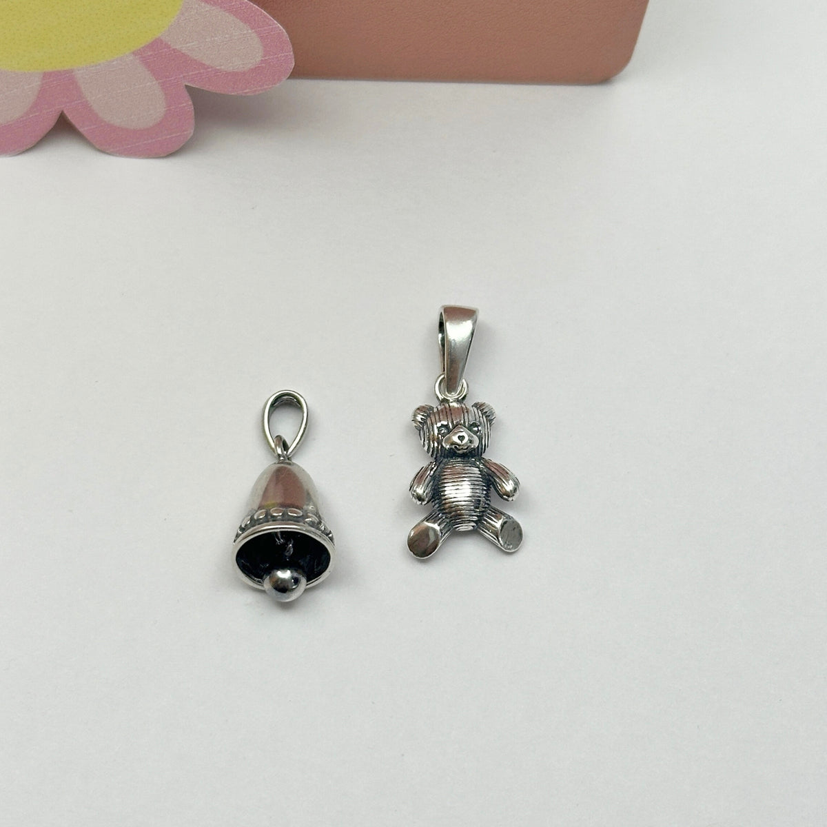 Set of 2 Silver 925 Kids Pendants