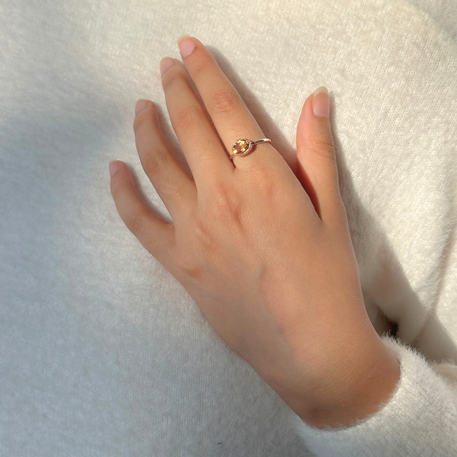 Alea Citrine Silver 925 Ring