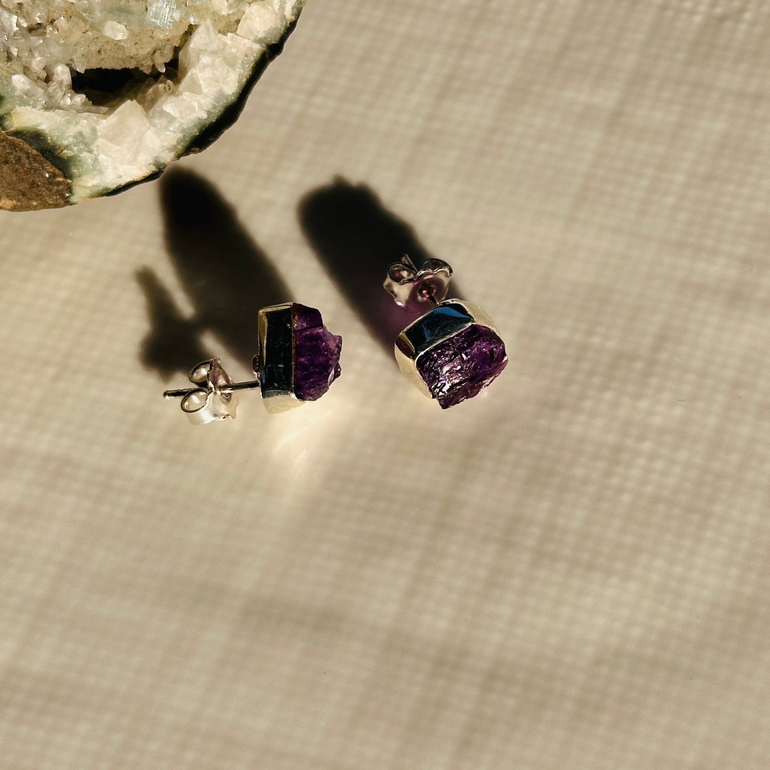 Mila Amethyst Silver 925 Earrings