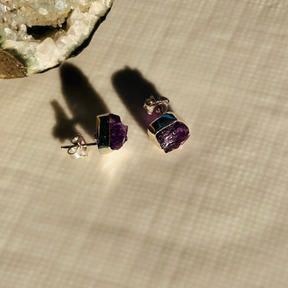 Mila Amethyst Silver 925 Earrings