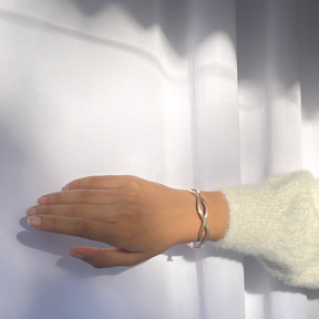 Mila Silver 925 Cuff Bangle