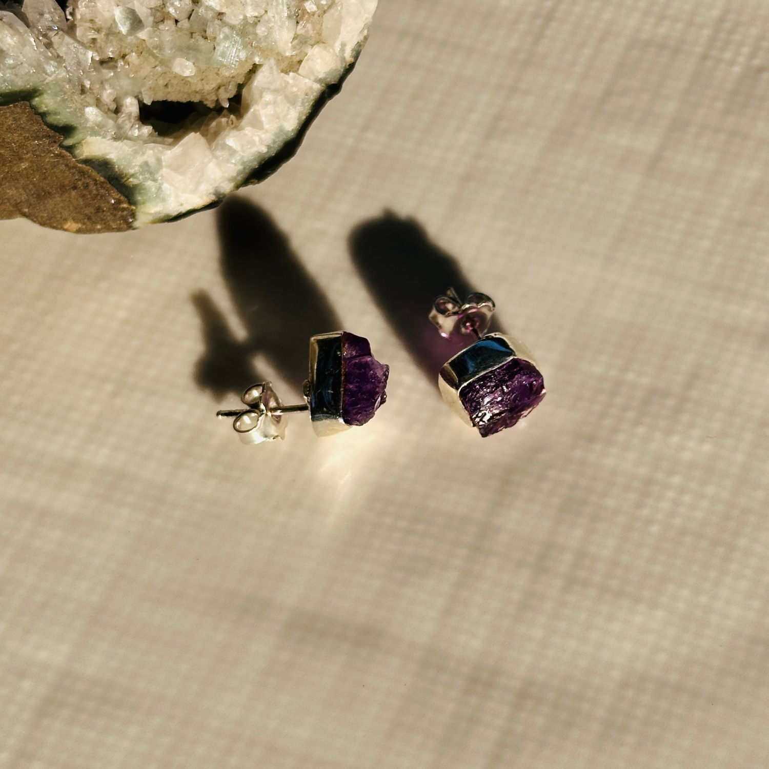 Mila Amethyst Silver 925 Earrings