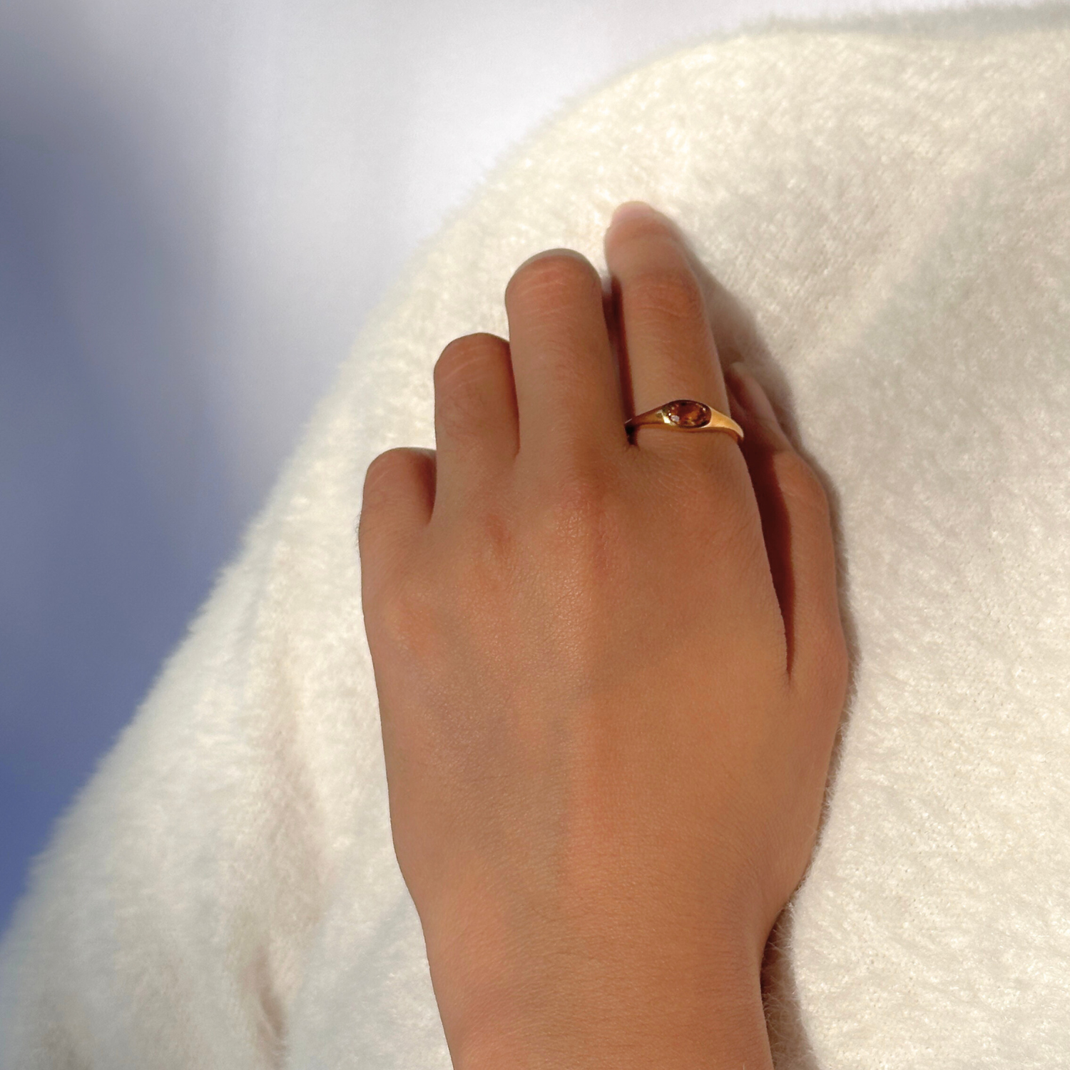 Tyla Citrine Silver 925 Ring