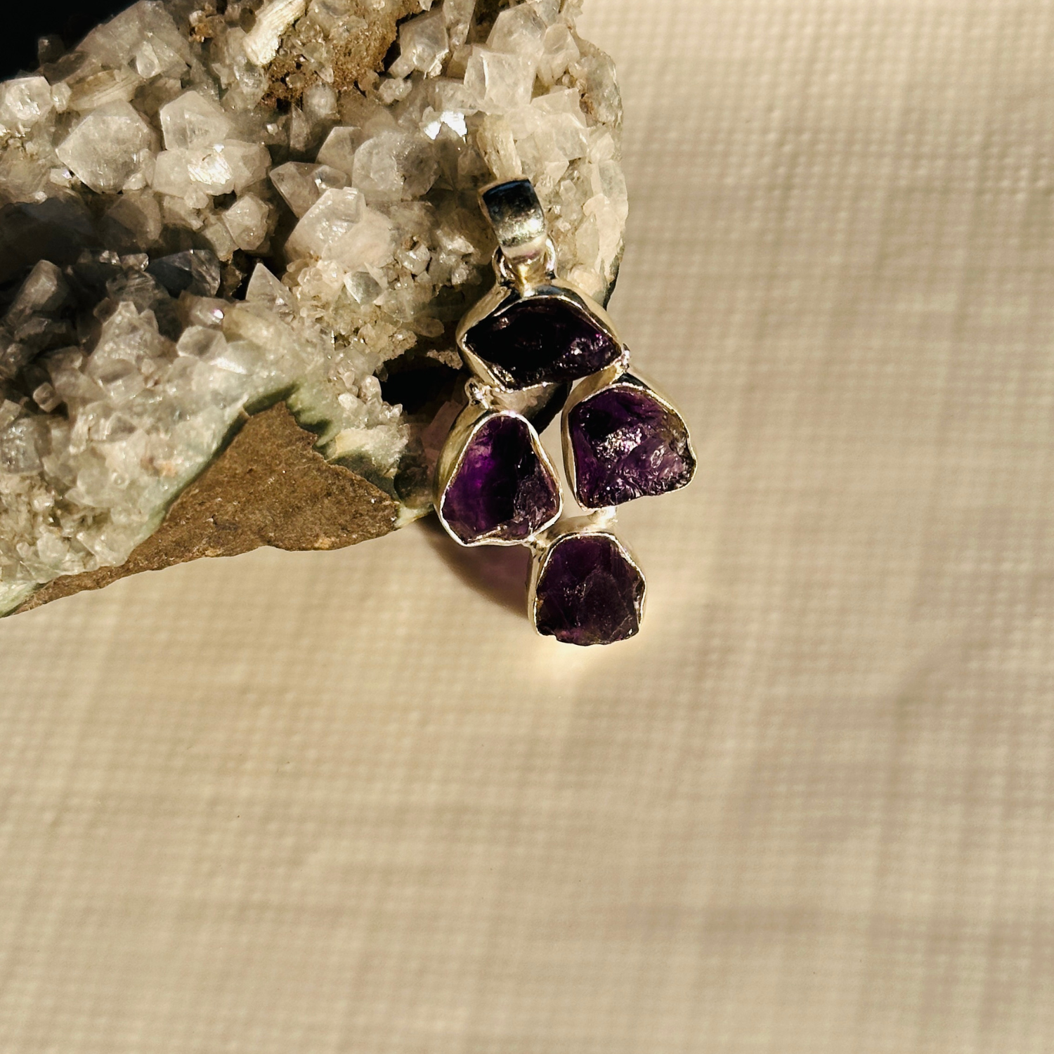 Mila Amethyst Silver 925 Earrings