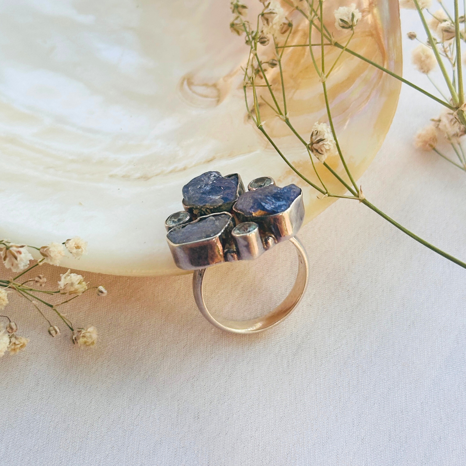 Fira Color Stone Silver 925 Ring