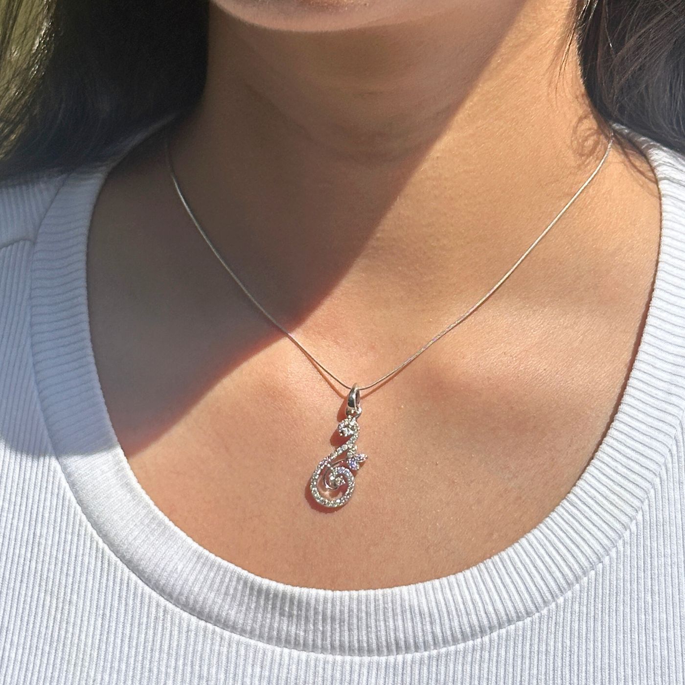 Calista Silver 925 Diamond Pendant