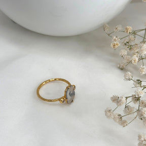 Solis Diamond Gold Plated Silver 925 Ring