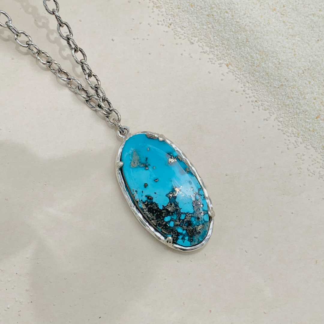 Basin Turquoise 925 Silver Necklace