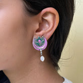 Ananda Enamel Silver 925 Earrings